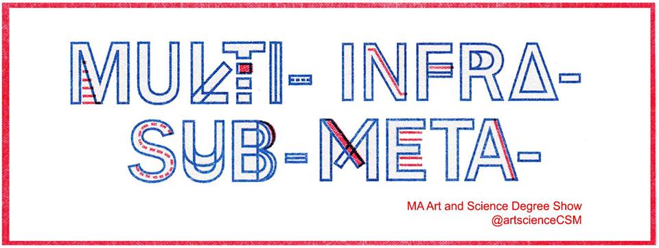 Red bordered banner with the words 'MULTI INFRA SUB META' designed in bold outlined blue text taking up the majority of the banner space.