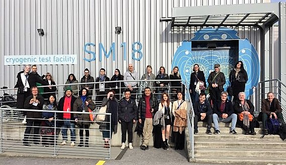 Group shot outside the Cyrogenic Test Facility