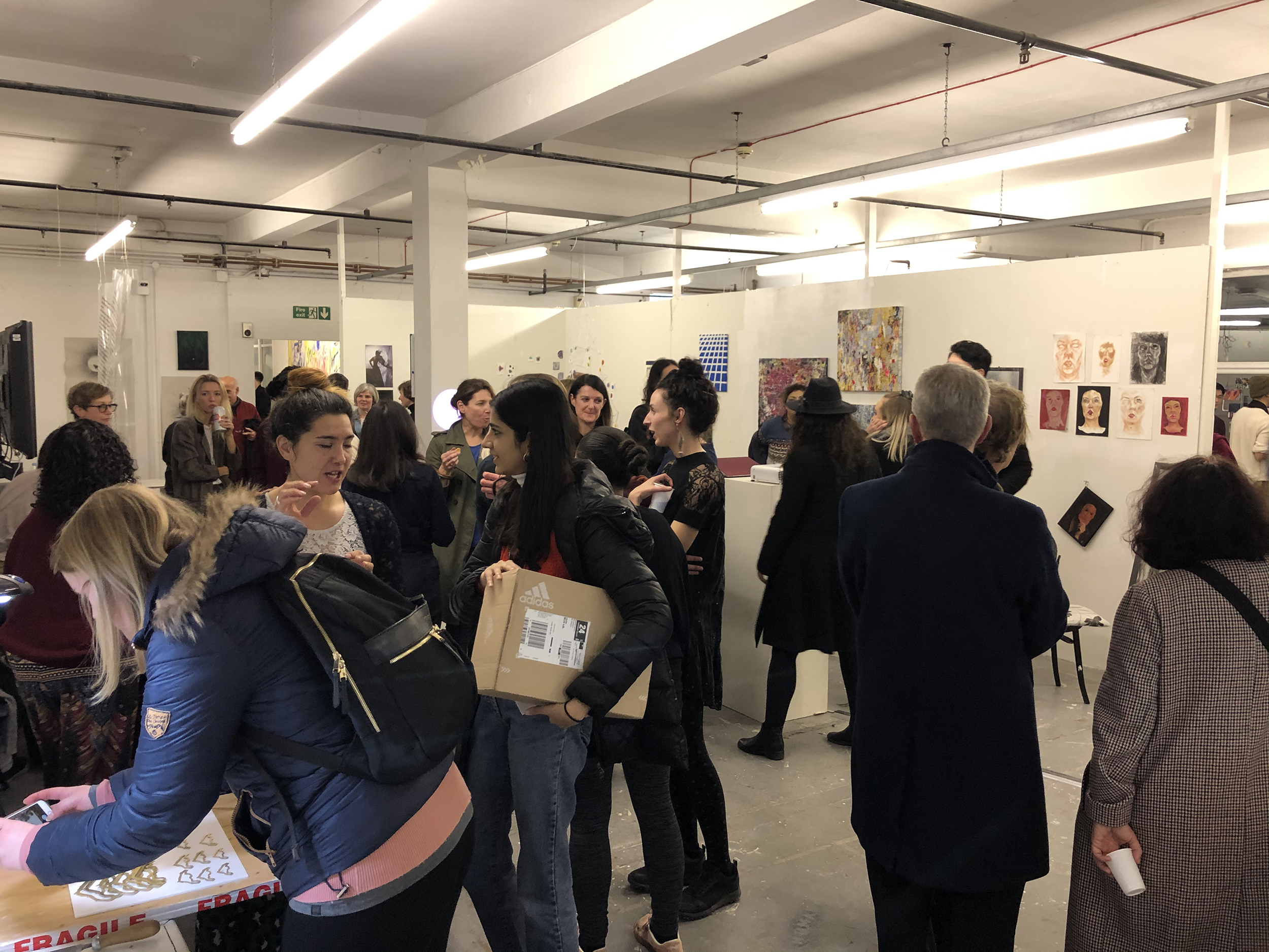 Overview of the studios taken during the opening